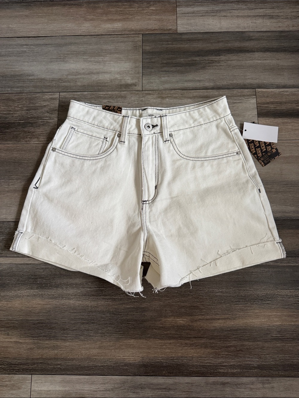 Vans Off-White Denim Cutoff Shorts